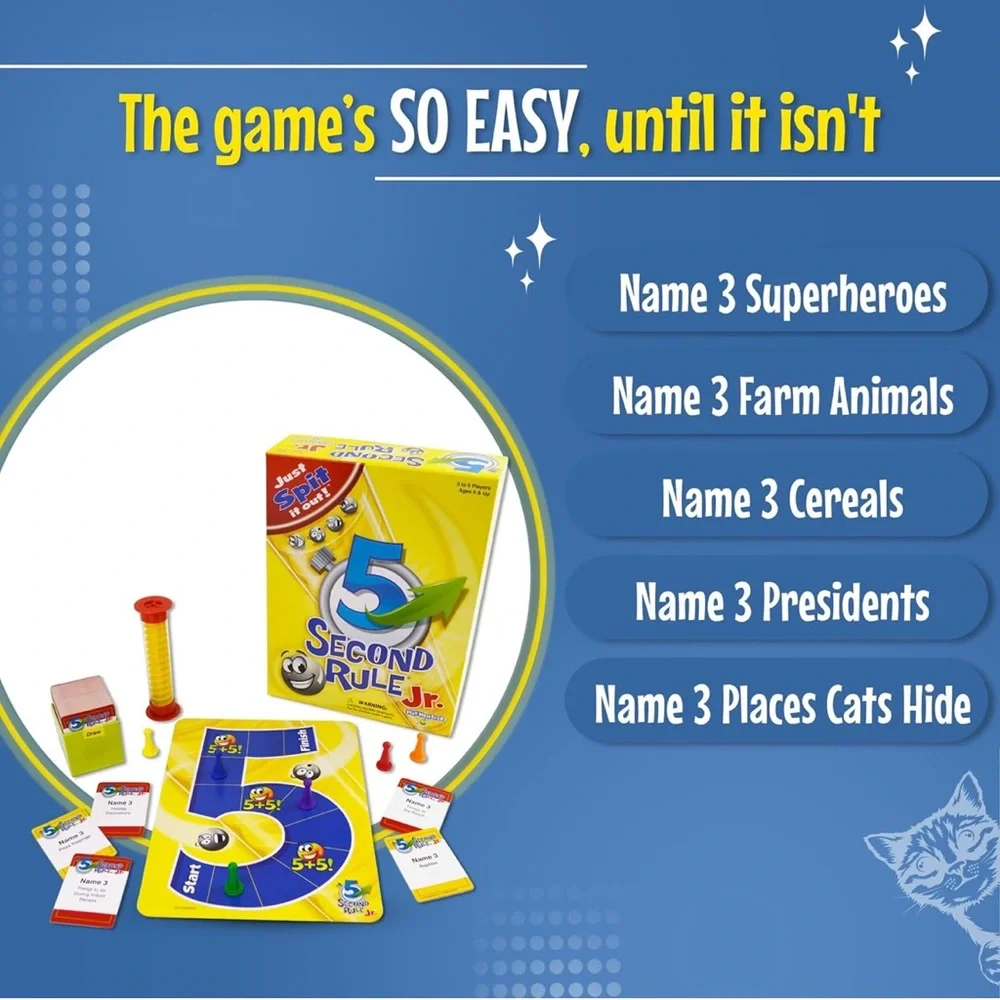 5 Second Rule Jr. Game - New! Unopened!